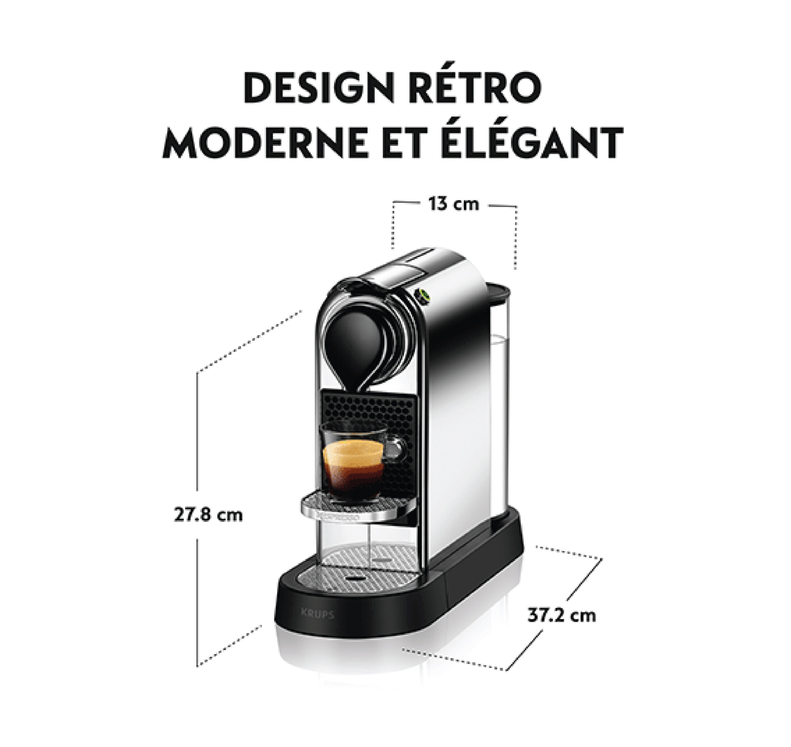 Nespresso Machine Citiz D113-N1-XE Blanc Au Meilleur Prix en Tunisie